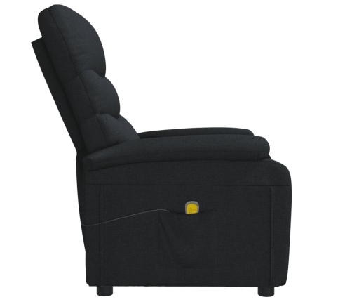 Sillón de masaje de tela negro