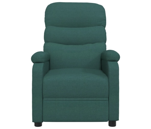 Sillón de masaje eléctrico tela verde oscuro