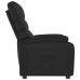 Sillón reclinable de cuero sintético negro