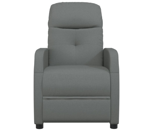 Sillón de masaje de tela gris oscuro