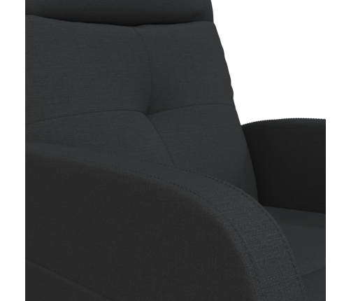 Sillón de masaje de tela negro