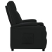 Sillón reclinable de cuero sintético negro