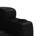 Sillón reclinable de cuero sintético negro