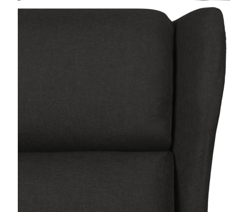 Sillón de masaje de tela negro