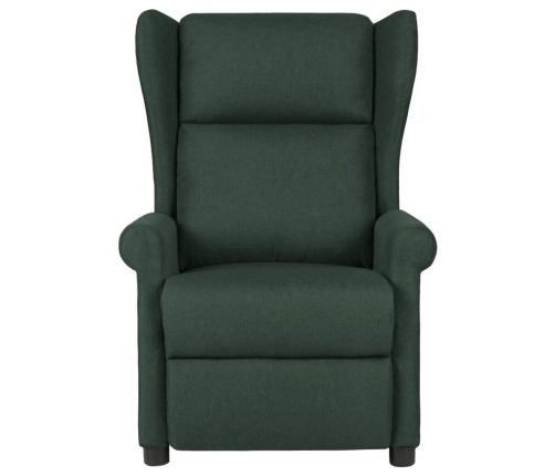 Sillón de masaje eléctrico tela verde oscuro