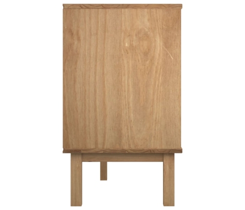 Cajonera OTTA madera maciza pino marrón y gris 111x43x73,5 cm