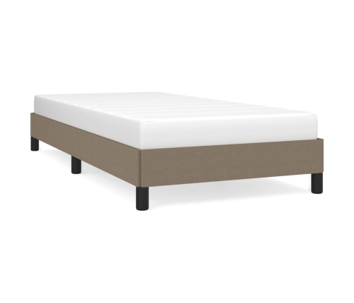 vidaXL Estructura de cama de tela gris taupe 80x200 cm