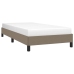 vidaXL Estructura de cama de tela gris taupe 80x200 cm