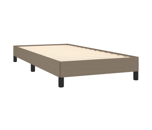 vidaXL Estructura de cama de tela gris taupe 80x200 cm