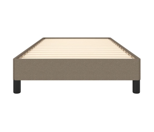 vidaXL Estructura de cama de tela gris taupe 80x200 cm