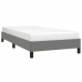 vidaXL Estructura de cama de tela gris oscuro 90x190 cm