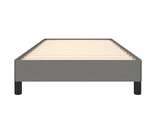 vidaXL Estructura de cama de tela gris oscuro 90x190 cm