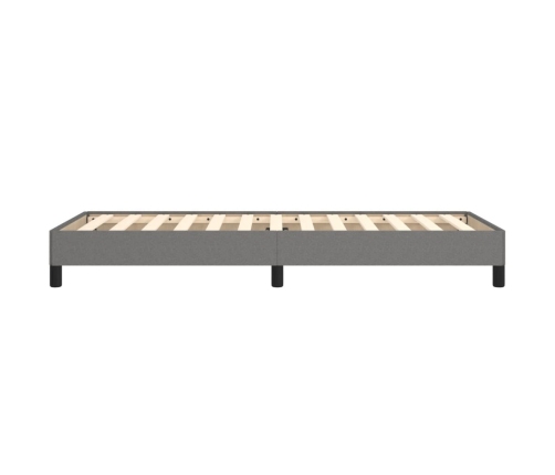 vidaXL Estructura de cama de tela gris oscuro 90x190 cm