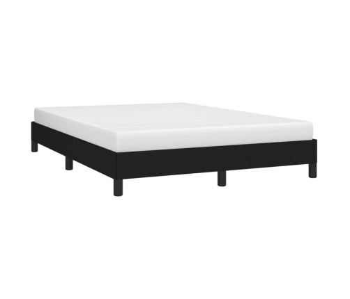 Cama sin colchón tela negro 140x190 cm