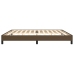 Cama sin colchón tela marrón oscuro 200x200 cm