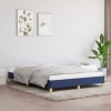 vidaXL Estructura de cama de tela azul 140x190 cm