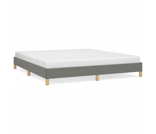 vidaXL Estructura de cama tela gris oscuro 180x200 cm