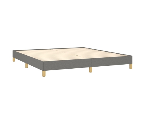 vidaXL Estructura de cama tela gris oscuro 180x200 cm