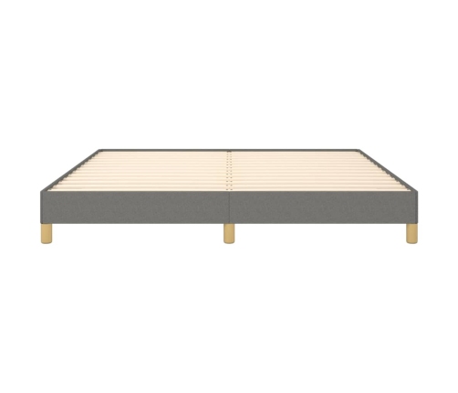 vidaXL Estructura de cama tela gris oscuro 180x200 cm