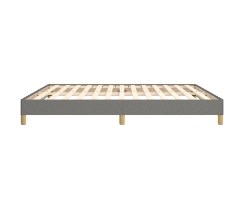 vidaXL Estructura de cama tela gris oscuro 180x200 cm