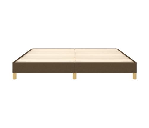 vidaXL Estructura de cama tela marrón oscuro 180x200 cm