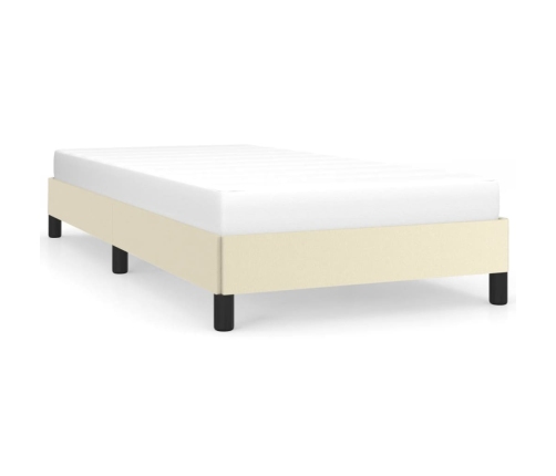 vidaXL Estructura de cama cuero sintético color crema 80x200 cm