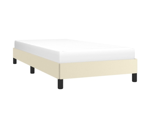 vidaXL Estructura de cama cuero sintético color crema 80x200 cm