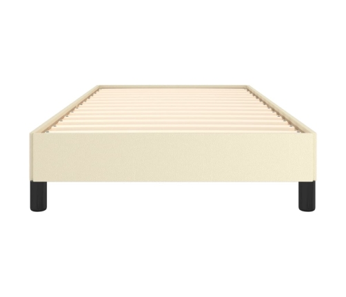 vidaXL Estructura de cama cuero sintético color crema 80x200 cm