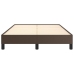 Estructura de cama sin colchón cuero sintético marrón 120x200cm
