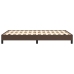 Estructura de cama sin colchón cuero sintético marrón 120x200cm