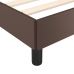 Estructura de cama sin colchón cuero sintético marrón 120x200cm