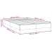 Estructura de cama sin colchón cuero sintético marrón 120x200cm