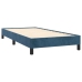 Estructura de cama sin colchón terciopelo azul oscuro 80x200 cm