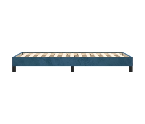 vidaXL Estructura de cama de terciopelo azul 90x200 cm