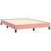 Estructura de cama sin colchón terciopelo rosa 140x190 cm