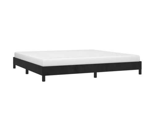 vidaXL Estructura de cama de terciopelo gris claro 200x200 cm