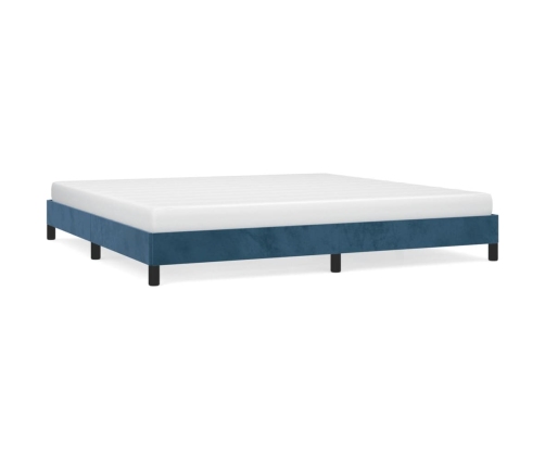 vidaXL Estructura de cama de terciopelo azul 200x200 cm