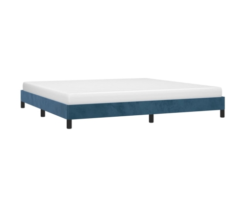 vidaXL Estructura de cama de terciopelo azul 200x200 cm