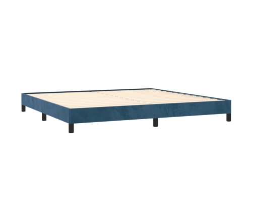 vidaXL Estructura de cama de terciopelo azul 200x200 cm