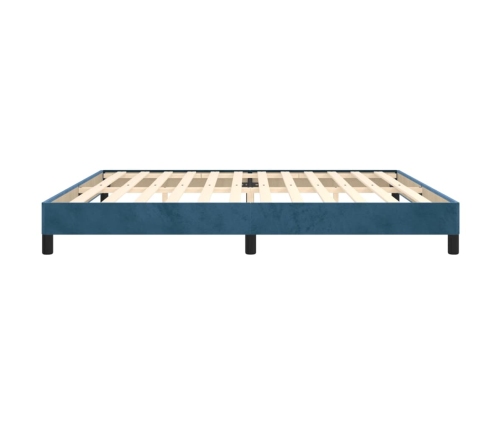 vidaXL Estructura de cama de terciopelo azul 200x200 cm