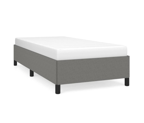 vidaXL Estructura de cama de tela gris oscuro 80x200 cm