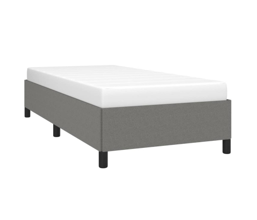 vidaXL Estructura de cama de tela gris oscuro 80x200 cm