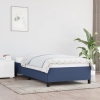 vidaXL Estructura de cama de tela azul 90x190 cm