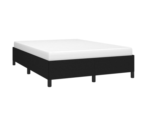 Cama sin colchón tela negro 140x190 cm