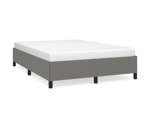 vidaXL Estructura de cama de tela gris oscuro 140x200 cm