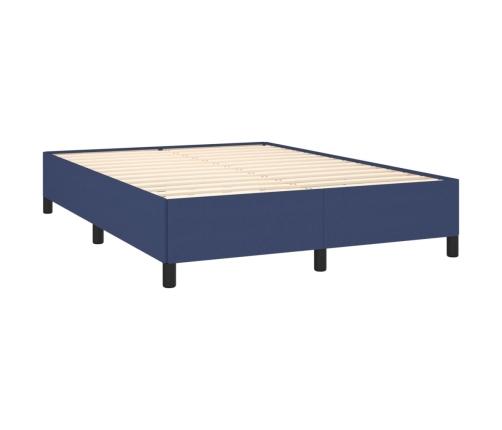 vidaXL Estructura de cama de tela gris taupe azul 140x200 cm