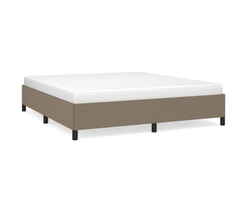 vidaXL Estructura de cama de tela gris taupe 180x200 cm