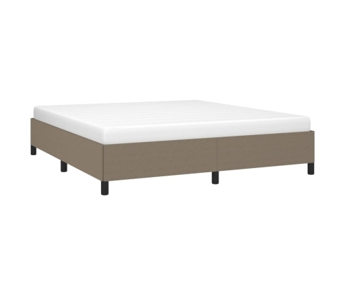 vidaXL Estructura de cama de tela gris taupe 180x200 cm