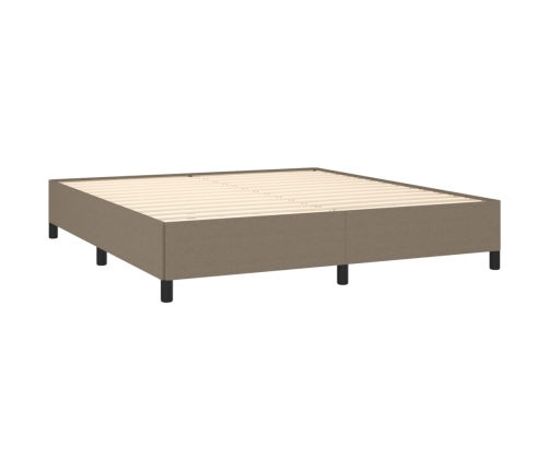 vidaXL Estructura de cama de tela gris taupe 180x200 cm