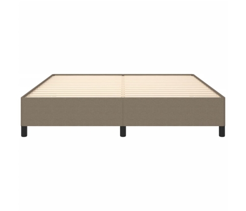 vidaXL Estructura de cama de tela gris taupe 180x200 cm